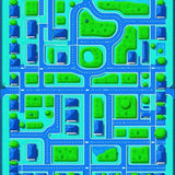 Lively Educational Town Framework(Blue)