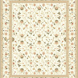 Floral Area for Indoor Entrance and Entryway(Beige)