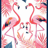 Tropical Pink Floral Embroidery(Pink)