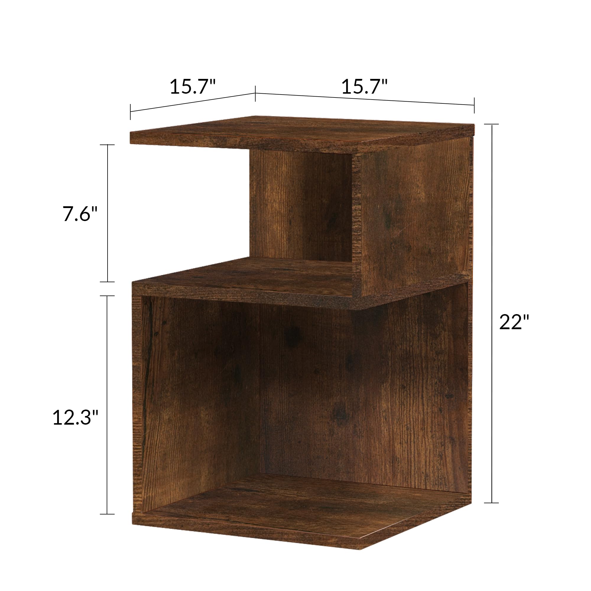 ODIKA Tokyo S Minimalist 3 Tier End Table - ODIKA