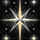 Trendy Cosmic Linear Arrangement(Gold)