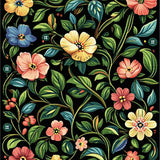 Maximalist Botanical Bloom Composition(Red)