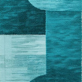 Modern Abstract Low Pile(Blue)