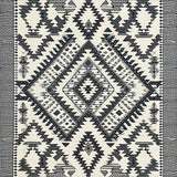 Modern Black and Ivory Geometric(Black)