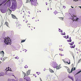 Stylish Purple Floral Elegance(Purple)