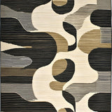 Elegant Rustic Okapi Motif Design(Beige)