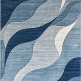 Artful Fluidity in Neutral Hues(Blue)