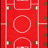 Contemporary Playful Sports Imagery(Red)