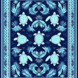 Tropical Turtle Geometric Delight(Blue)