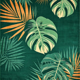 Vibrant Tropical Leaf Aesthetic(Green)
