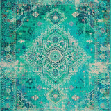 Lush Earthy Tones with Medallions(Blue)