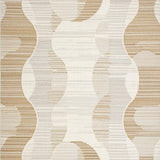 Modern Wavy Jute Composition(Beige)