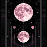 Starry Sky Vibrant Botanical Motif(Pink)