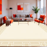 Elegant Geometric Area with Beige and Cream Accents(Beige)