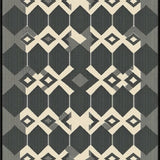 Refined Graphical Diamond Composition(Beige)