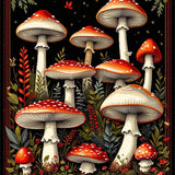 Vintage Forest Foliage Aesthetic(Red)