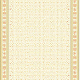 Elegant Beige with Floral Motifs Traditional Design(Beige)