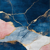 Elegant Abstract Marble Motif(Blue)