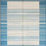 Modern Micro Loop Area Beige Blue Tonal(Beige)