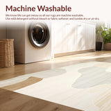 Modern Abstract Area in Warm Cream Tones(Beige)