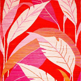 Artful Geometric Leaf Arrangement(Red)
