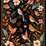 Lively Floral Fantasy Concept(Black)