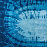 Cozy Dark Blue Abstract Motif(Blue)