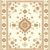 Boho Chic Beige Medallion Area Stylish(Beige)