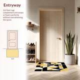 Abstract Pattern Kitchen Throw with Gold Highlights(Gold)