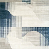Modern Cream Geometric Lines(Gray)