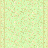 Desert Bloom Area Pale Green Beige Floral Easy Care Non Shedding Medium(Green)