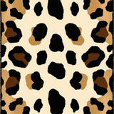 Modern Beige Leopard Print Plush(Brown)