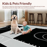 Energetic Striped Sports Motif(Black)