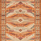 Warm Toned Rustic Woven Elegance(Orange)