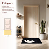 Elegant Traditional Yin Yang Motif(Black)