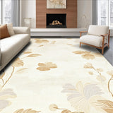 Beige Hues Corner Abstract Floral Design for Kitchen(Beige)