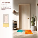 Chic Abstract Paint Splatter Style(Orange)