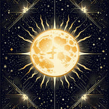 Celestial Black Vintage Aesthetic(Gold)