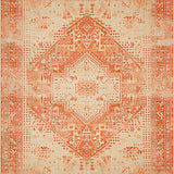 Artful Rustic Central Medallion Motif(Orange)