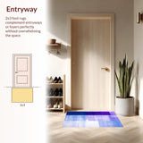 Elegant Ombre Flowing Motif(Blue)