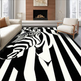 Vibrant Abstract Nature Inspired Print(Black)