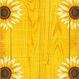 Elegant Wooden Board Floral Art(Yellow)