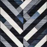 Chic Abstract Monochrome Motif(Blue)