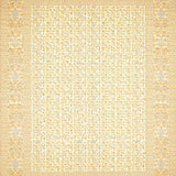 Elegant Floral Accent Beige Paisley Entry Design(Beige)