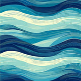 Artful Blue Oceanic Texture Display(Blue)