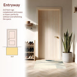 Whispering Waves Area Smoke & Beige Shifting Sands Design(Beige)