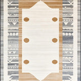 Modern Gray Camel Abstract(Beige)