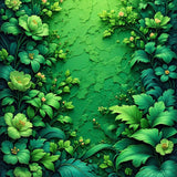 Floral Bath Mat for Minimalist Lifestyles(Green)