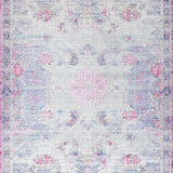 Chic Bow Motif with Painterly Florals and Baby Blue Artistic Geometry(Beige)