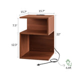 ODIKA Tokyo S Minimalist 3 Tier End Table - ODIKA